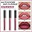 evpct 3Pcs Light Neutral Mauve Matte Liquid Lipstick Lip Stain Sets for Women, Matte Lipstick Long Lasting Waterproof Permanent 24 Hours original, Magic Lip Sticks Pack for Halloween Daily Makeup