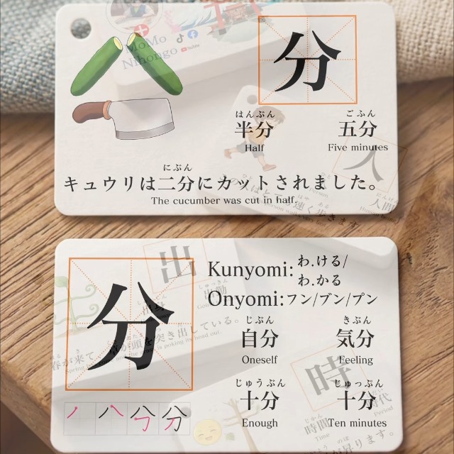 Amazon.co.jp: MoMo Nihongo N4 - JLPT N4 Kanji Flashcards Japanese