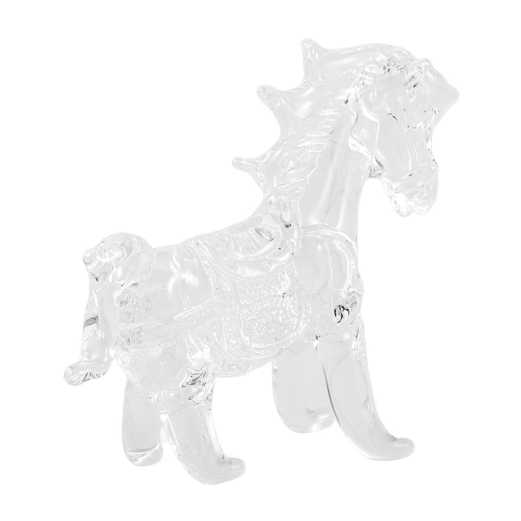PRETYZOOM 5st Kristall-pferdeornamente Schreibtisch-Tier-Statue Wohndekoration Pferdefiguren Wohnkultur Sternzeichen Statue Briefbeschwerer Mit Pferdefiguren Tierischer Geburtstag