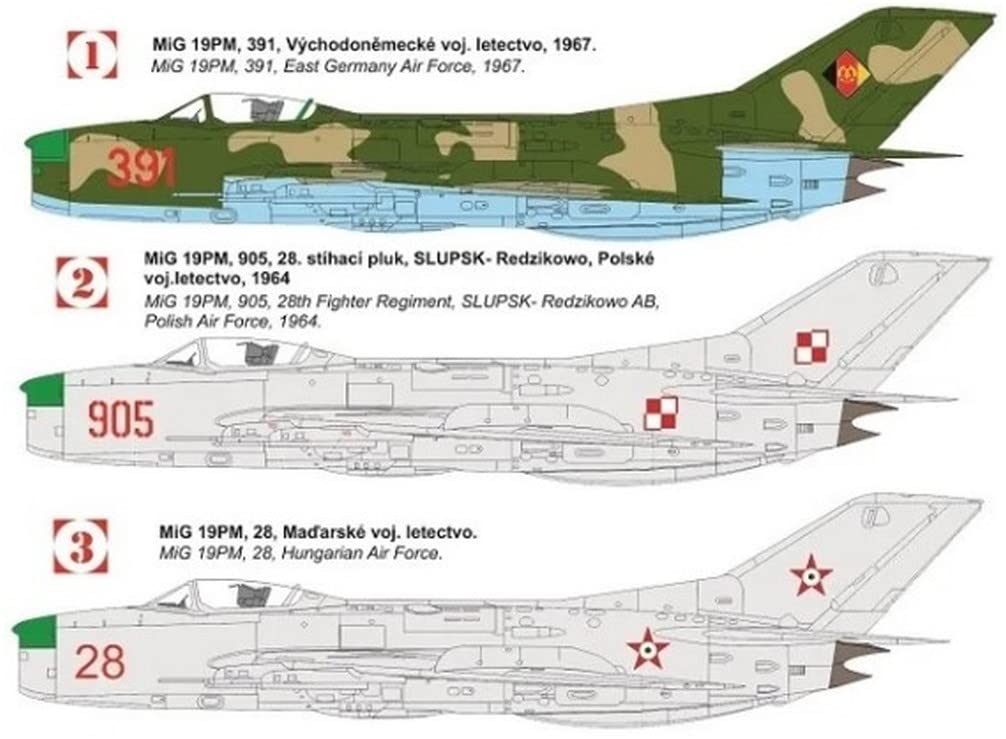 Amazon | KP model KPモデル 1/72 東ドイツ軍 MiG-19PM ヨーロッパ上空