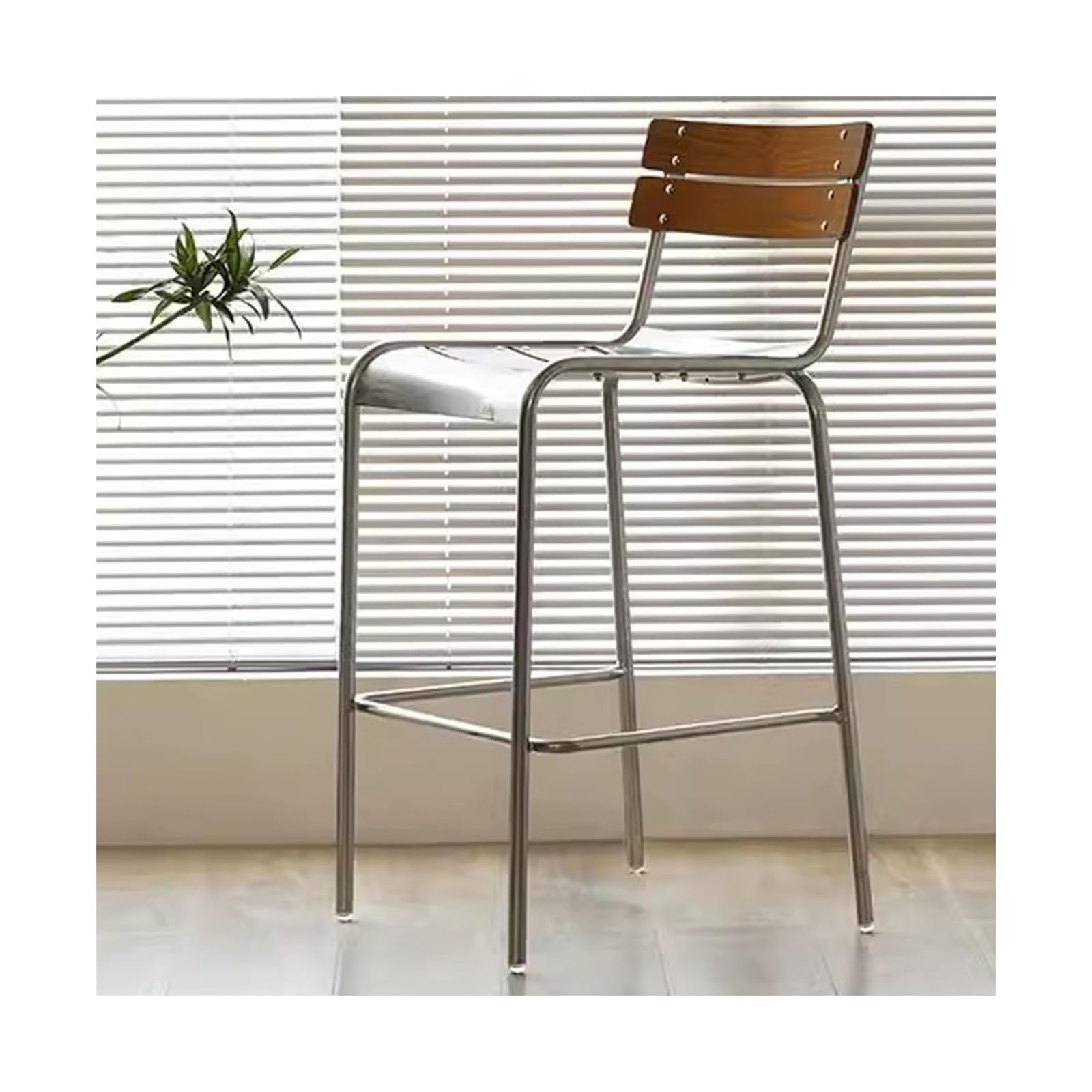 Tabourets de bar design avec dossiers confortables pour cuisine et comptoir de maison