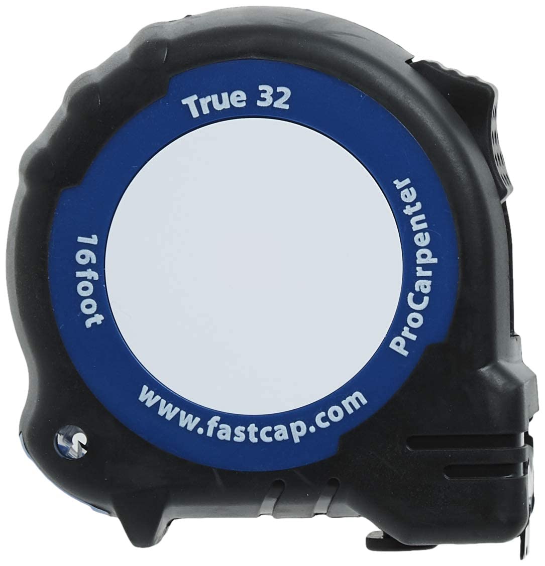 FastCap ProCarpenter True32 Metric Reverse Measuring Tape - Ideal for Professionals and Home Improvement - with Lever Action Belt Clip and Dual Locking System - 16' - 99953