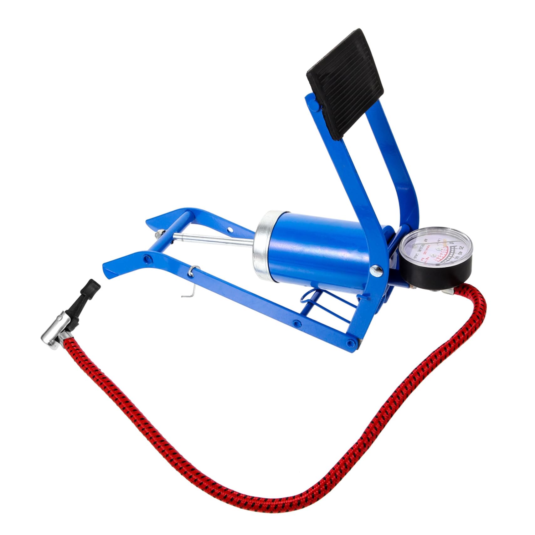 Hemobllo Fahrradpumpe Auto Reifenpumpe Pumpbike Fahrräder Fußpumpe Rennrad Reifenpumpe Pumpe Für Den Zyklus Motorradreifenpumpe Reifeninflator Luft Standpumpen Inflator Eisen Blue