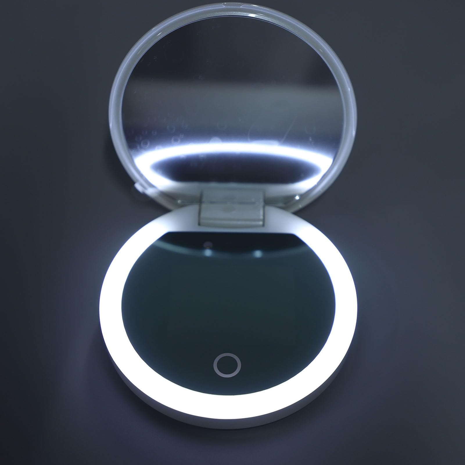 Matybobe Specchio Makeup Portatile con Luce LED 2X Ingrandimento,