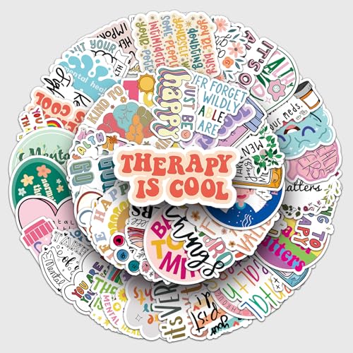 Mental Health Stickers,100Pcs Mental Health Matters Awareness Vinyl Laptops Decals