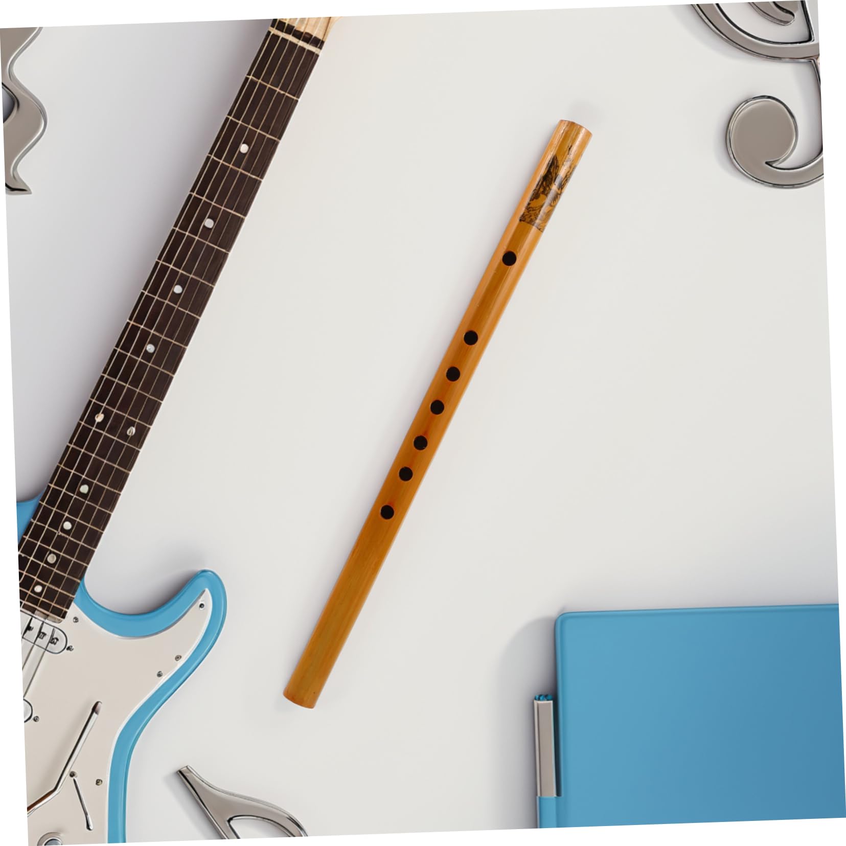 BESPORTBLE Verticale Portable pour Débutants et Adultes Instrument de Musique Naturel pour Cours et Pratique