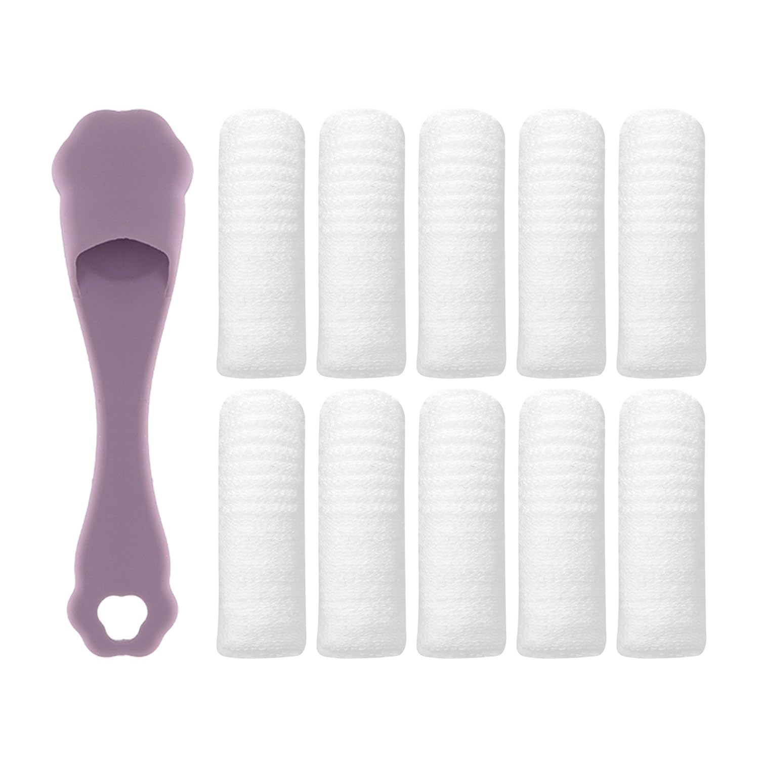 10 Pcs Pet Finger Covers and 1 Pcs Silicone Toothbrush Dental Care Supplies Pet Oral Cleaning Tools