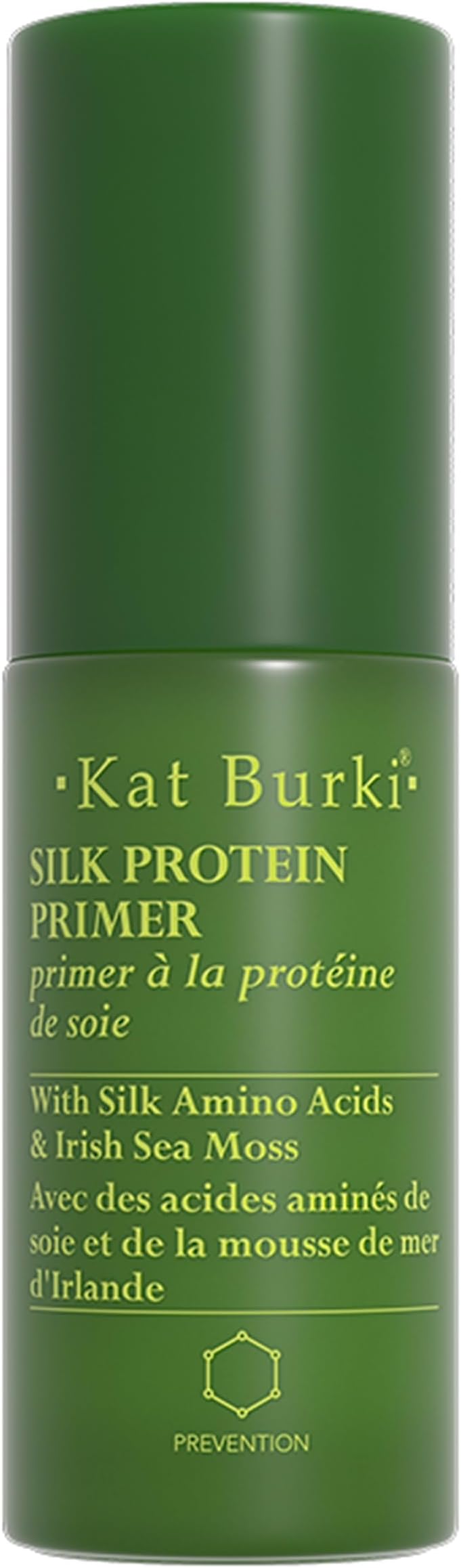 Silk Protein Primer with Botanical Hyaluronic Acid, Irish Sea Moss & Silk Amino Proteins, Hydrates, Smooths & Protects Skin, Silicone-Free, 1 Fl Oz