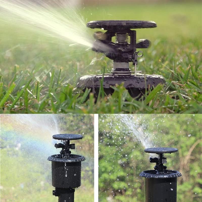 Suinga Pack 4 ASPERSOR AGRICOLA Impacto emergente MaxiPou 6-13 m 1/2". Circular y Ajustable, Negro