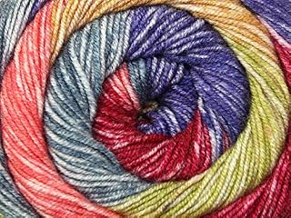 Stylecraft Batik Swirl Cake Knitting Yarn DK 3733 Rainbow - per 200 gram ball