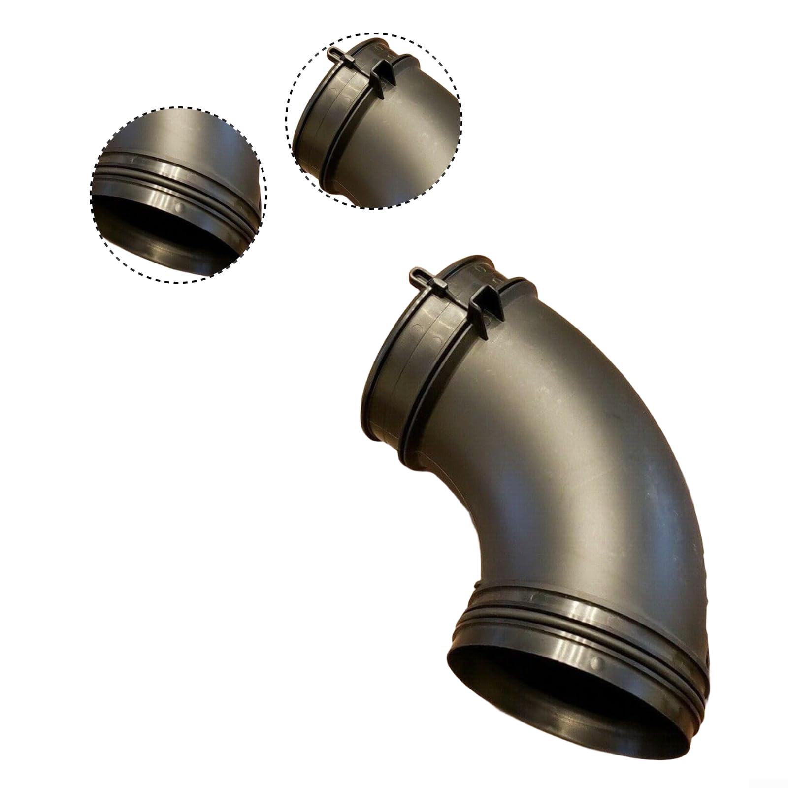 Pieza de repuesto de codo de soplador compatible con modelos Br 450 Br 700 y Sr 450, tubo de polietileno negro para sopladores de hojas y aspiradoras, componente de reparación de flujo de aire