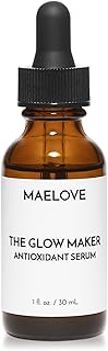 Vitamin C Serum by MAELOVE, Glow Maker with Vitamins C, E, Ferulic & Hyaluronic Acid, Unscented, Award-Winning Brightening...