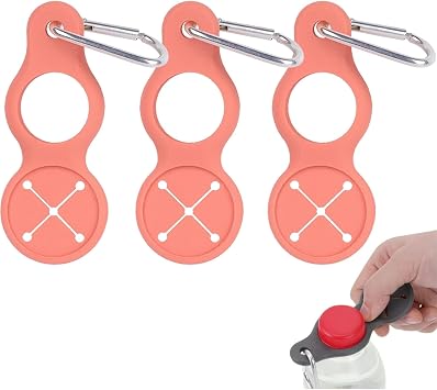 Silicone Sport Kettle Buckle Outdoor Carabiner Water Bottle Holder, Water Bottle Holder for Backpack, Towel Clip Backpack Hangging, for Hiking Camping Traveling Adventures