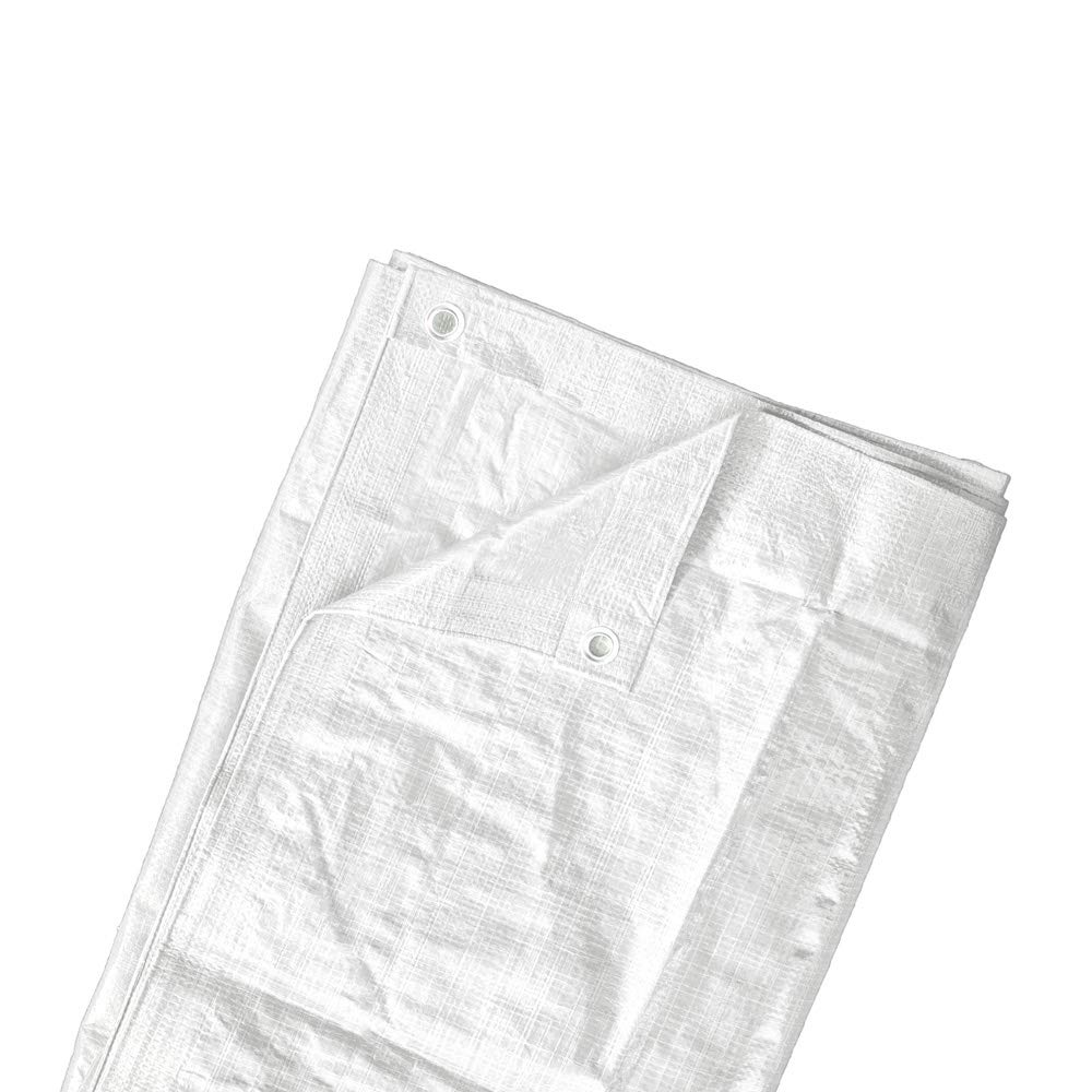 jarolift afdekzeil, zwembadafdekking, weefselzeil, zeil van polyethyleenweefsel 90 g/qm, waterafstotend, schimmelbestendig, scheurvast, 2 x 3 m, wit