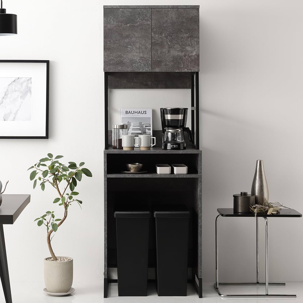 【幅60cm】Topu コンパクトキッチン収納　ストーン g138037]【幅60cm】Topu コンパクトキッチン収納 食器棚 | 家具