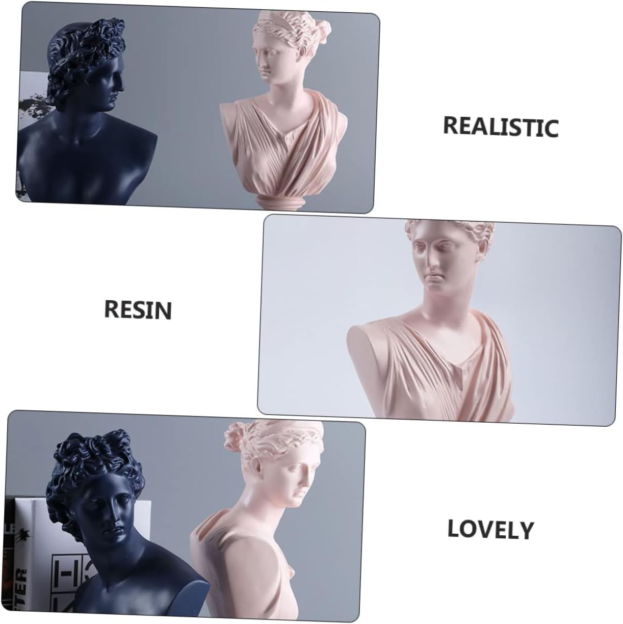 Resin Bust Statue of Decor for Desktop Housewarming and Office Decoration Unique Sculpture Craft