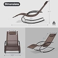Vista 3 de Sillón, tumbona para exteriores con almohada desmontable para patio, césped, piscina, sillas de salón al aire libre, color marrón