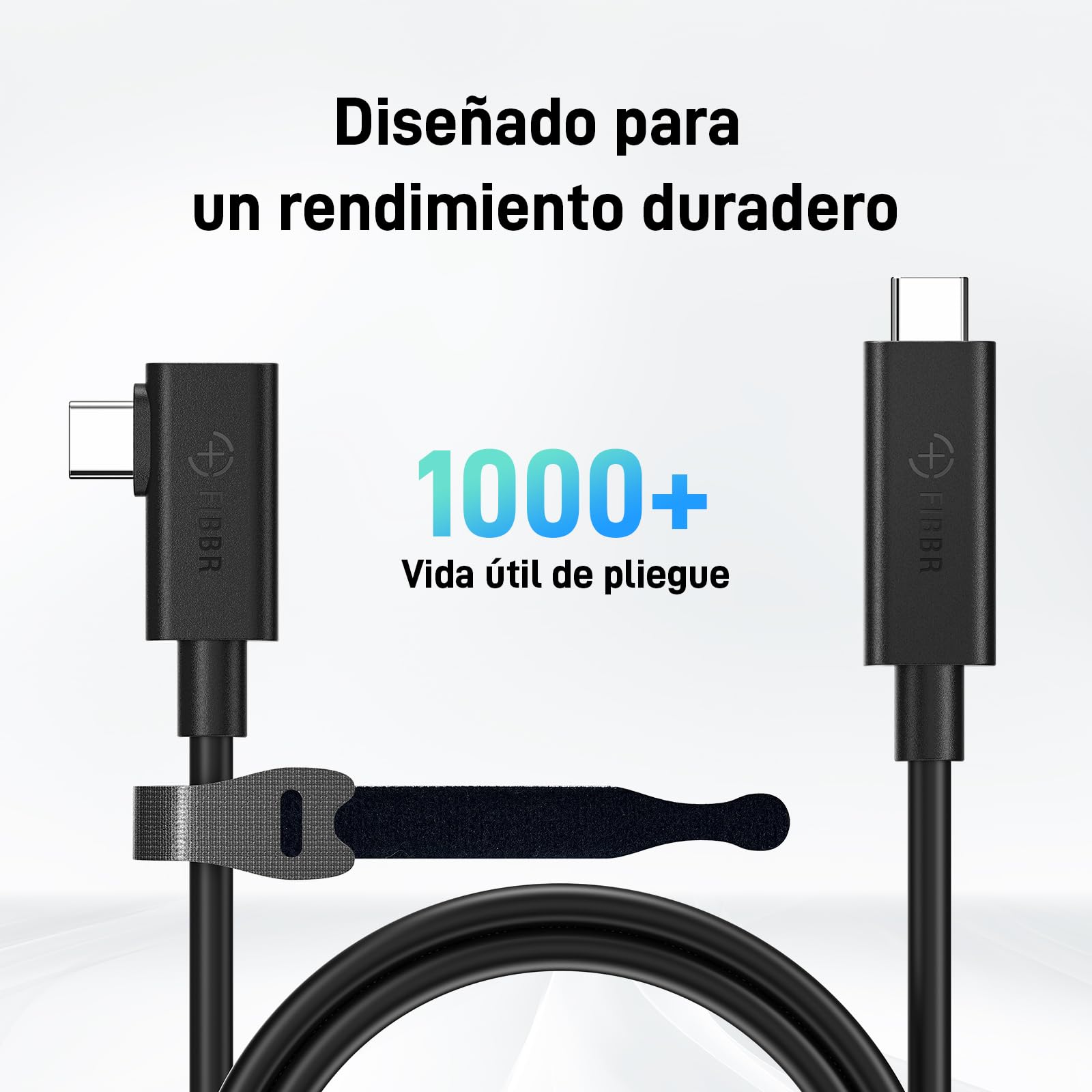 FIBBR USB C Cable de Fibre 5M, Cable USB 3.0 a USB C de Fibra de Vidrio Compatible con Oculus/Meta Quest 3 / Quest 2 / Pro/Pico 4 Steam VR, Apto para cámaras, Proyectores