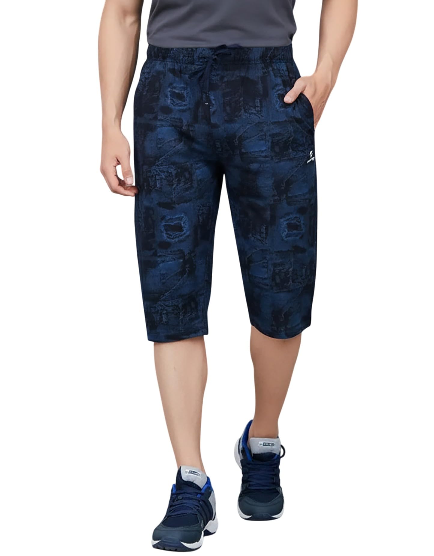GUIDE Men's Regular Fit Printed Three Fourth Capri-picture-28