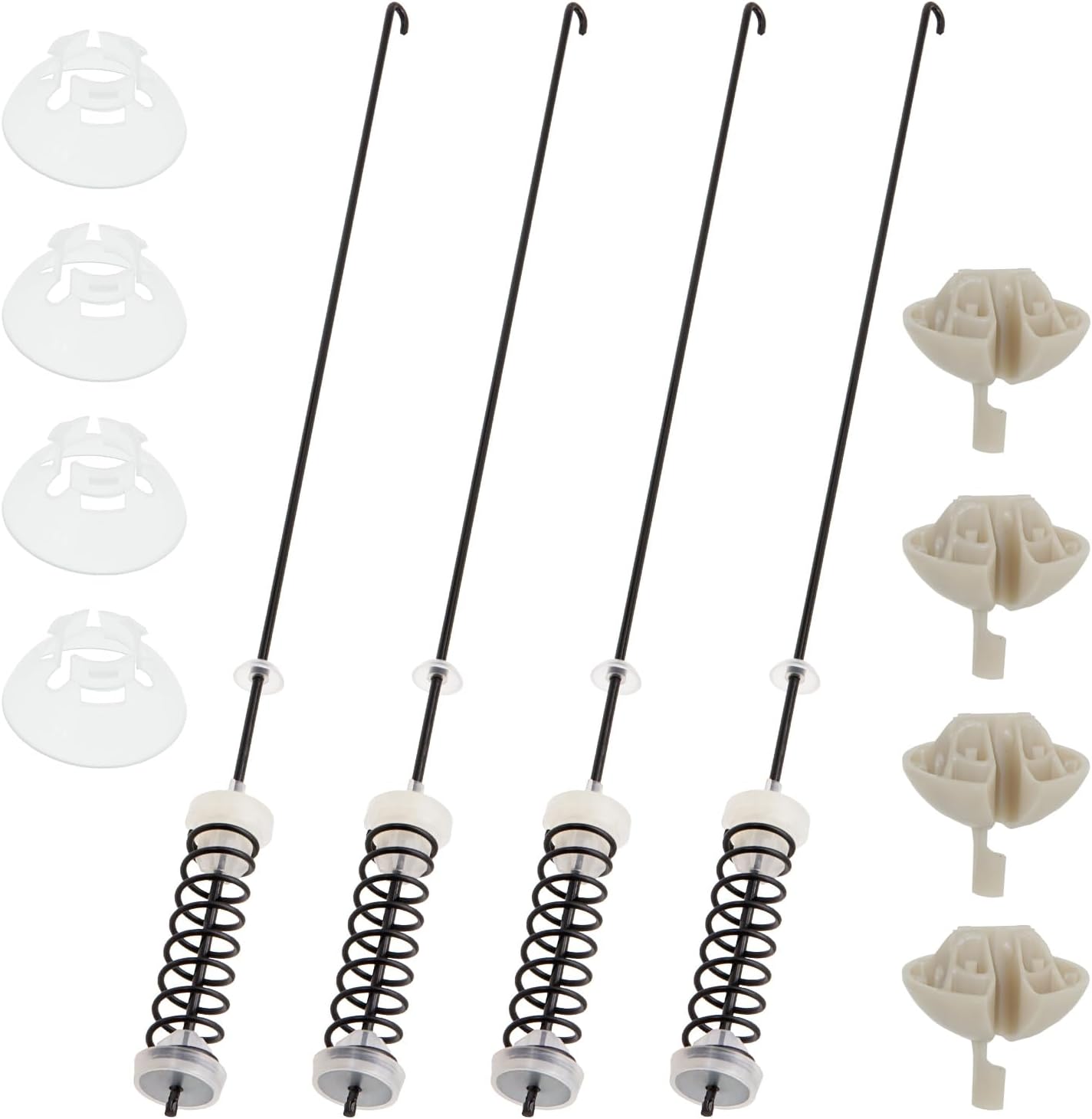 Washer Suspension Rod Kit Compatible with Admiral ATW4676BQ1 ATW4676BQ0 ATW4516HW0, Maytag MVWC200BW0 MVWC200BW1 MVWC215EW1 MVWC300BW0 MVWC300BW1