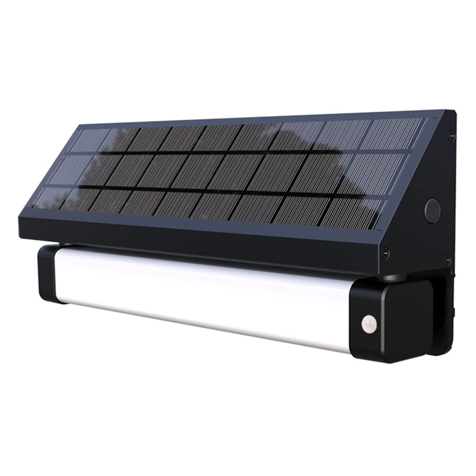 Sensor de Luz Solar Exterior 3300mAh Lámparas Solares con Modo de Luz Blanca/Cálida IP65 Impermeable LED Foco Solar Luz de Pared de Aluminio para Jardín