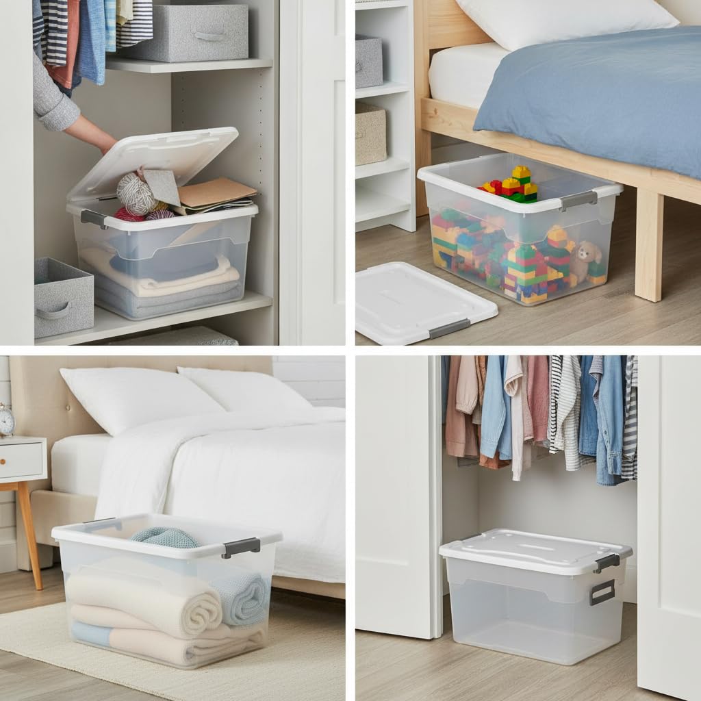 Boîte rangement plastique PP portable, size to 2