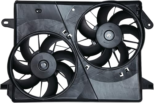 TYC 621160 repuesto de radiador/condensador para Chrysler/Dodge, ensamble de ventilador refrigerante