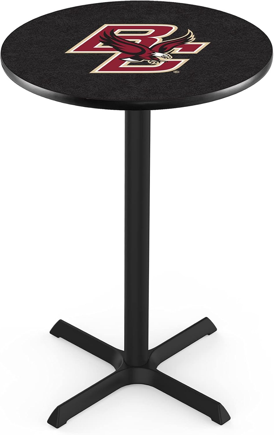 Holland Bar Stool Co. L211-36" Black Wrinkle Boston College Pub Table with 36" Dia. top