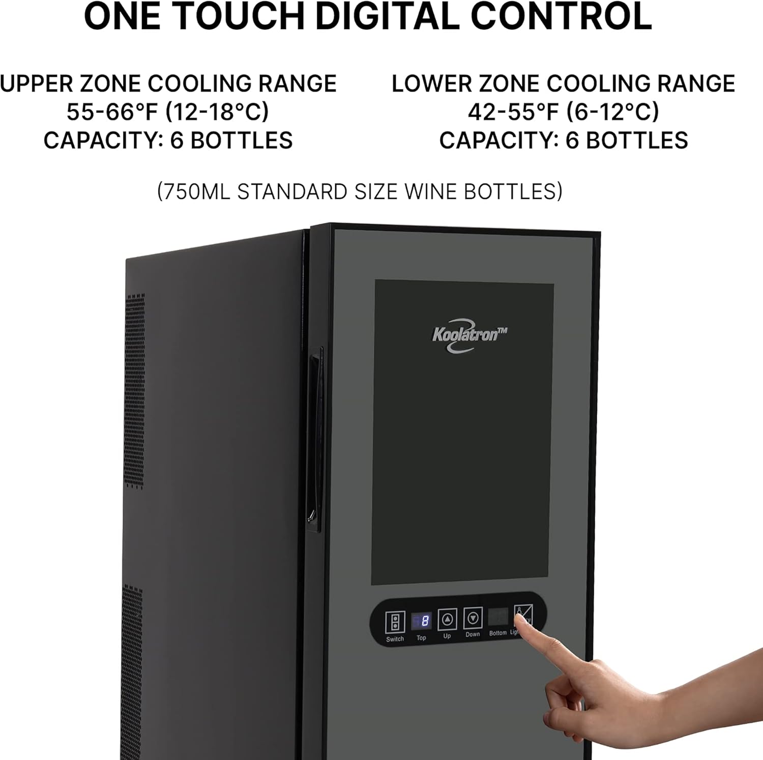 Koolatron Thermoelectric Temperature Controls Wine Removable