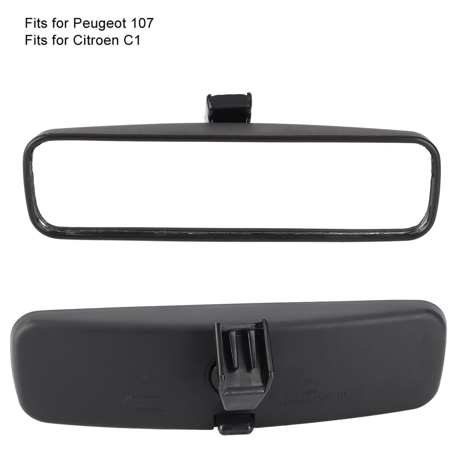Rétroviseur intérieur facile à installer grand angle de vue intérieur 814842 miroir de pare-brise, haute ténacité 107 adapté pour