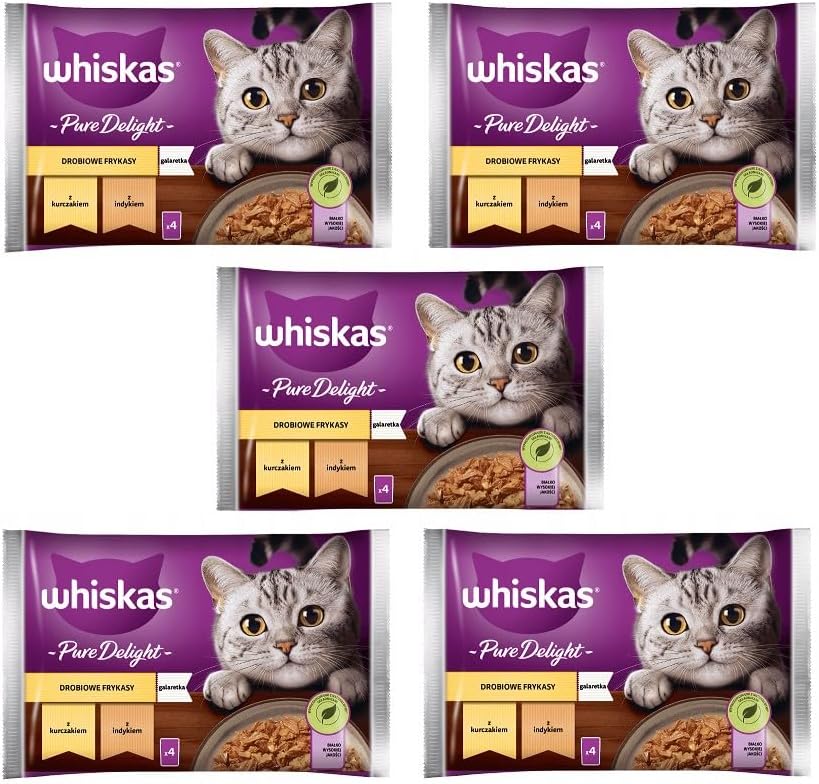 Whiskas Adult 1+ Pure Delight Geflügel Ragout in Gelee mit Huhn und