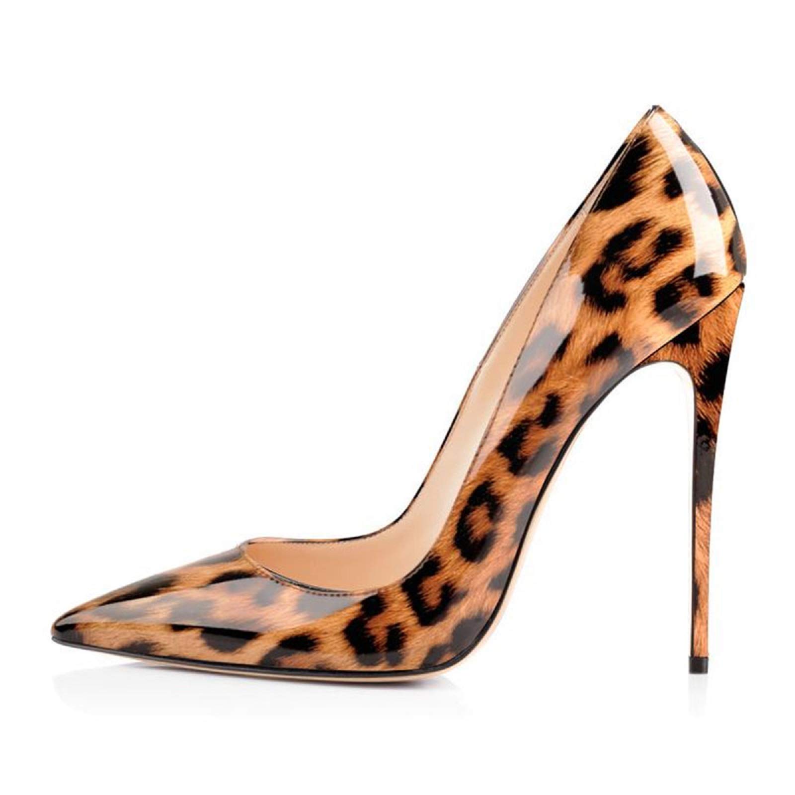 MissHeel Basic Spitze Pumps Damen Stilettos Klassische Absatzschuhe High Heels Frauen Pfennigabsatz