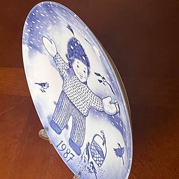 【レア美品】スウェーデン・グスタフスベリ★クリスマスプレート　1987年★1枚 Amazon.co.jp: スウェーデン グスタフスベリ クリスマスプレート