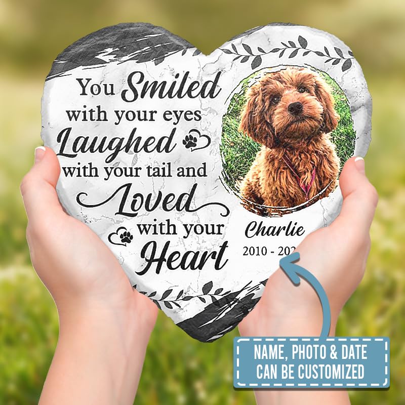 Pawfect House Pet Memorial Gifts, Personalized Dog Memorial Stone, Pet Loss Gifts, Cat Memorial Gifts, Dog Memorial Gifts for Loss of Dog Sympathy Gift, Grave Decorations for Cemetery, Garden Decor