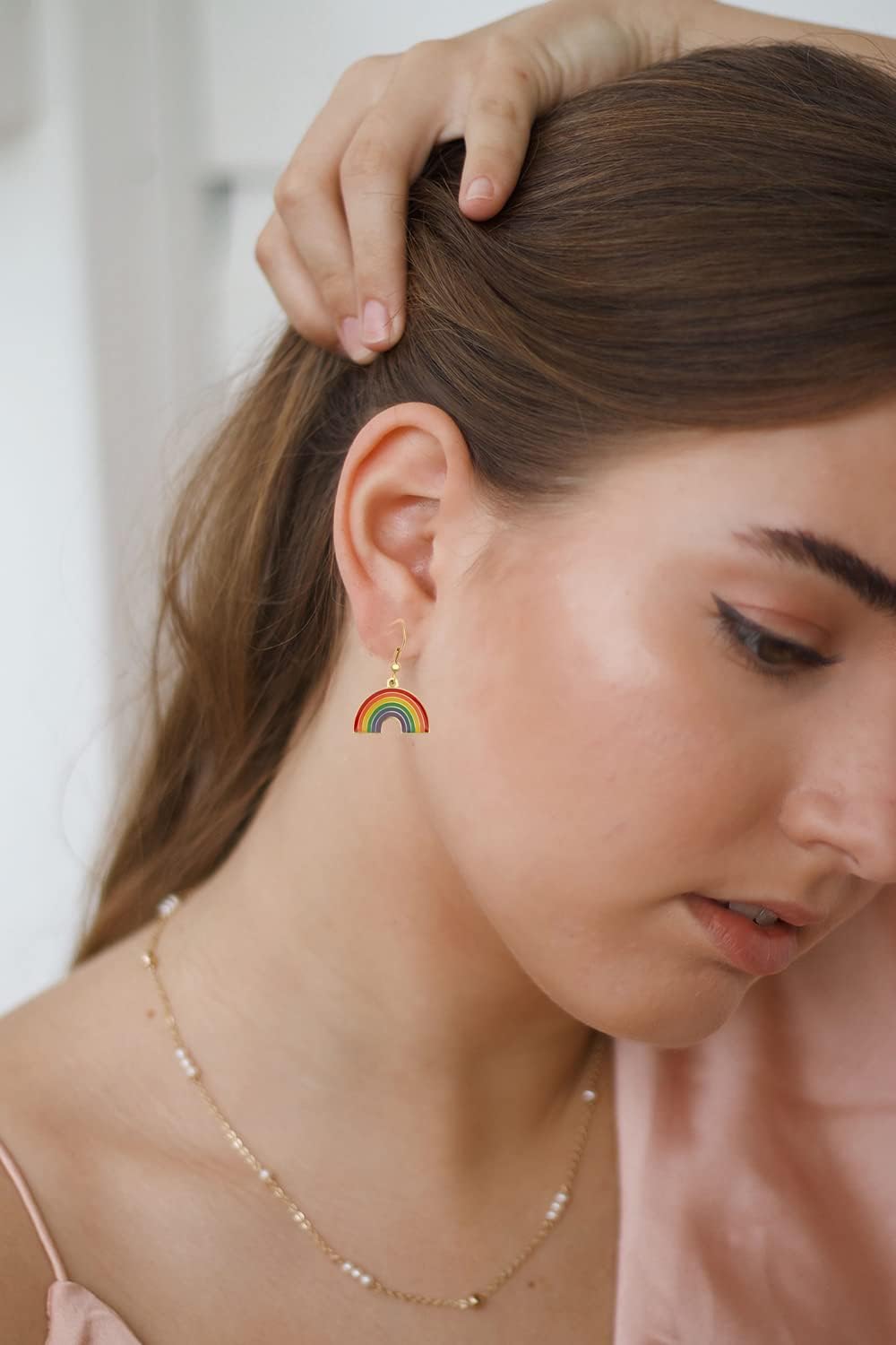 Heart Shape Pride Dangle Earrings Gay and Lesbian LGBT Pride Gifts Jewelry - Image 4