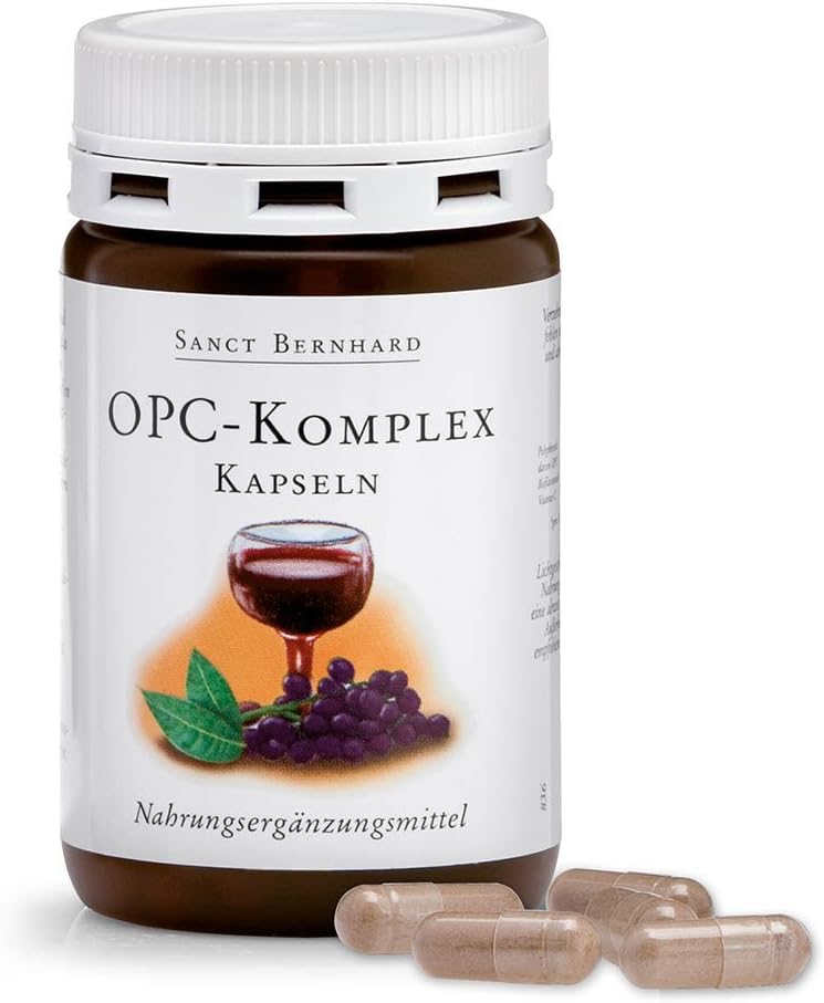 OPC Complex Capsules 90 Capsules Extract of Grape Seed Essence Whitening and Light Spots Protecting The Cells Against oxidative Stress from Germany