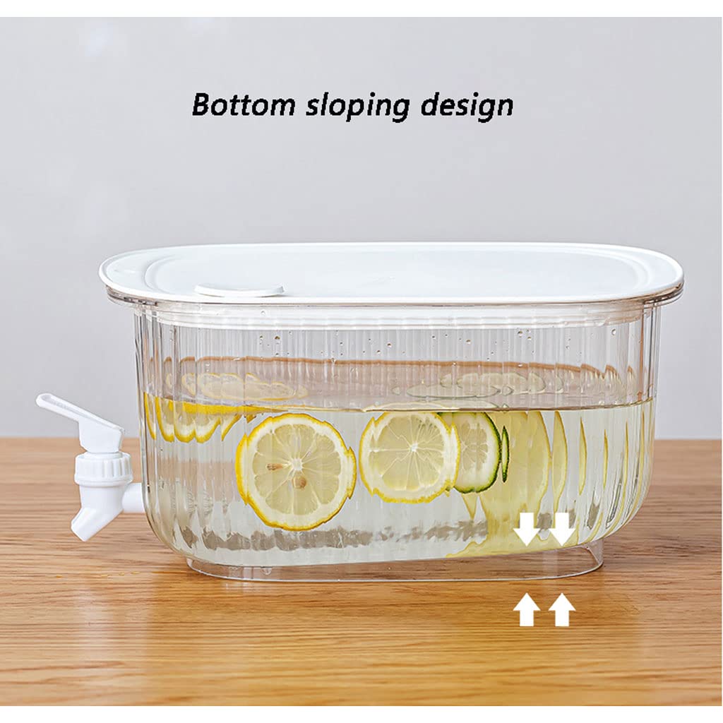 Getränkespender, Getränkespender Kühlschrank Japanisch mit Eis-Infuser & Zapfhahn, Haushaltskühlkessel für Zuhause, Party, den täglichen Gebrauch zur Herstellung von Säften