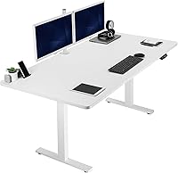 Vista 113 de VIVO DESK-KIT-1B7N-36 - Escritorio eléctrico de pie rústico de 71 x 36 pulgadas, ajuste de altura de memoria, serie 1B, marco negro con parte