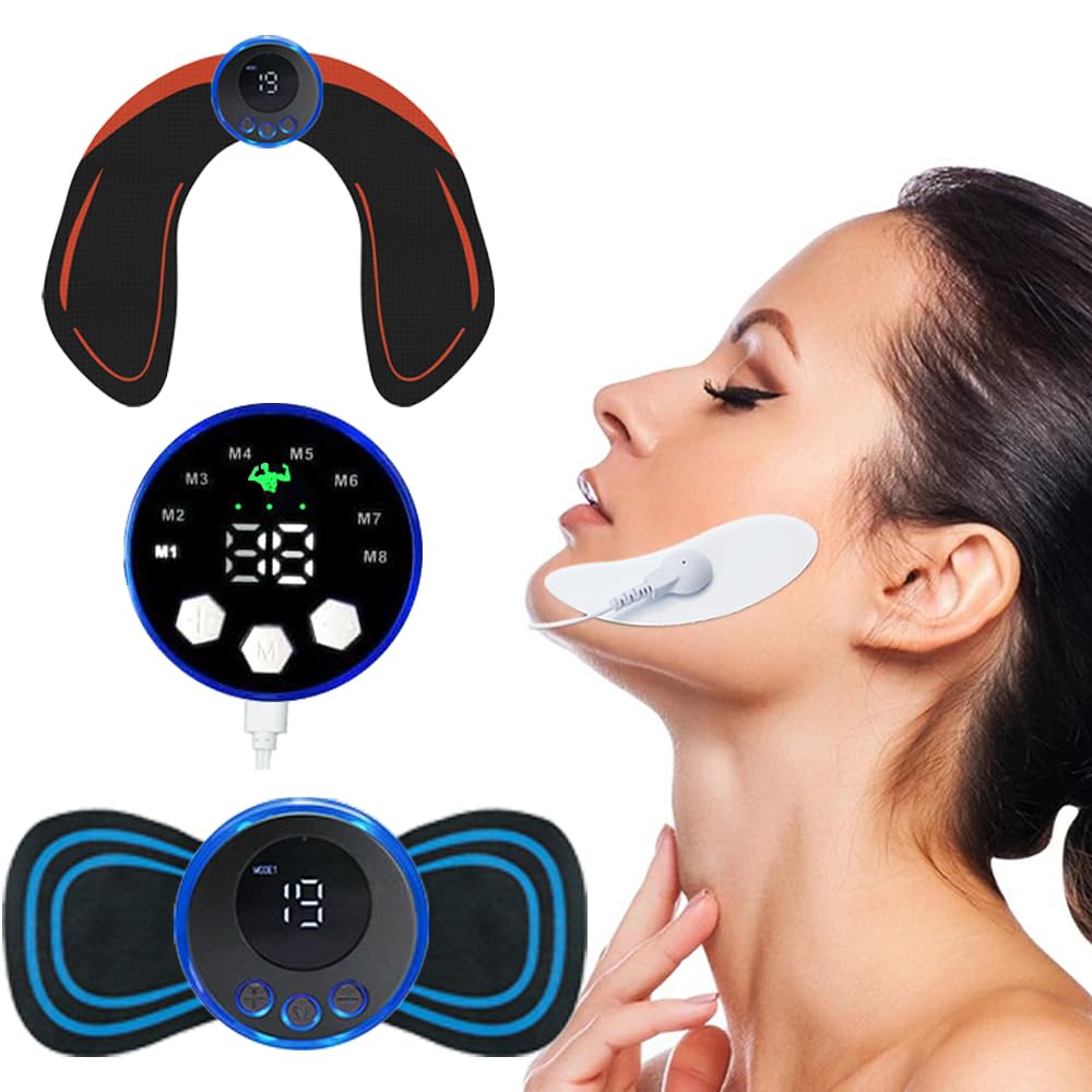 Erysin EMS Buttocks Toner, Face Muscle Stimulator, Neck Massager Abs Trainer Facial Massager Face Lifting Device ABS Trainer Hip Trainer Glute Trainer Abdominal Trainer Back Waist