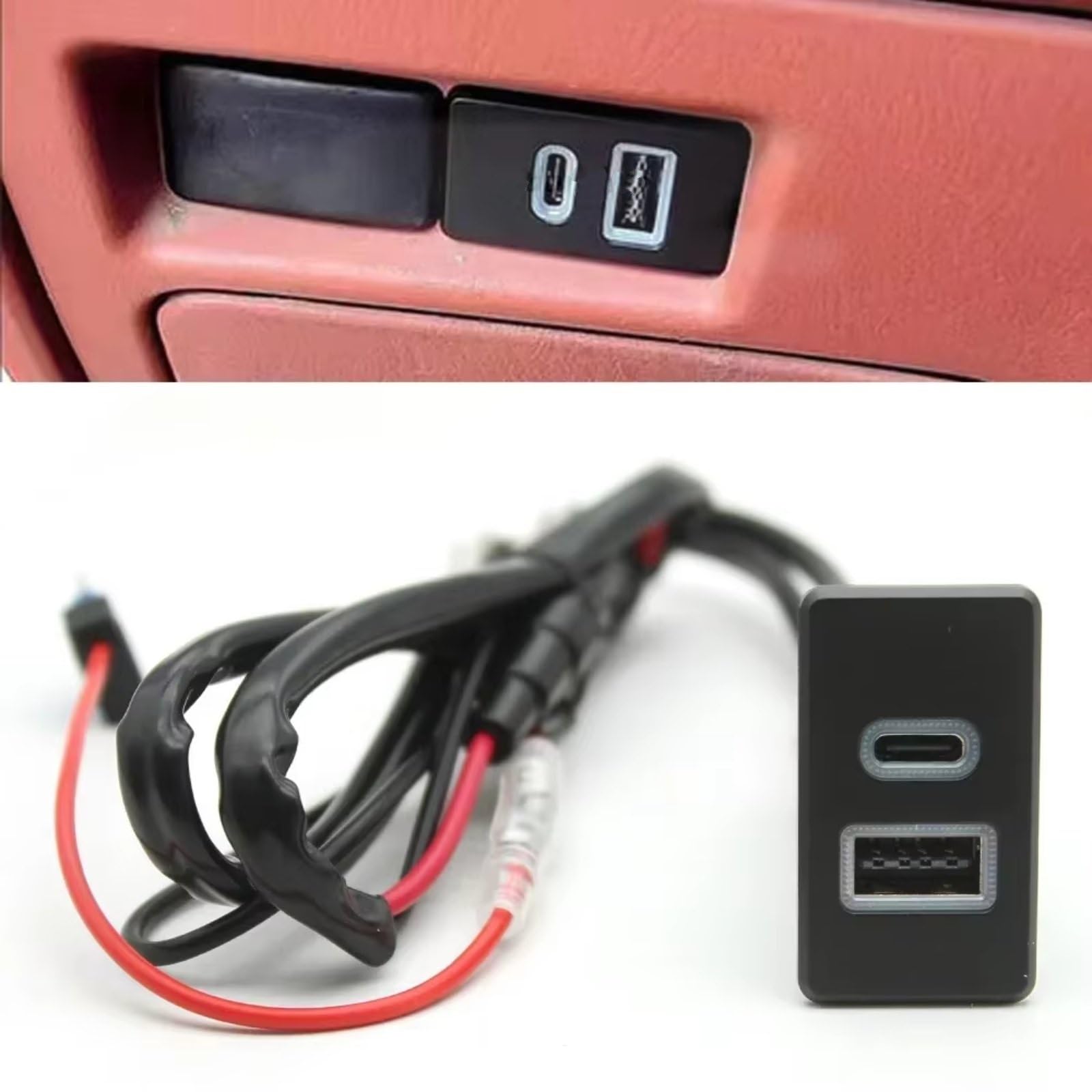 Presa USB Console Compatibile Con Nissan Per Paladin 12V Ricarica Rapida Auto A Doppia Porta QC3.0 Presa Interfaccia PD Di Tipo C Caricabatterie Ricambi Auto