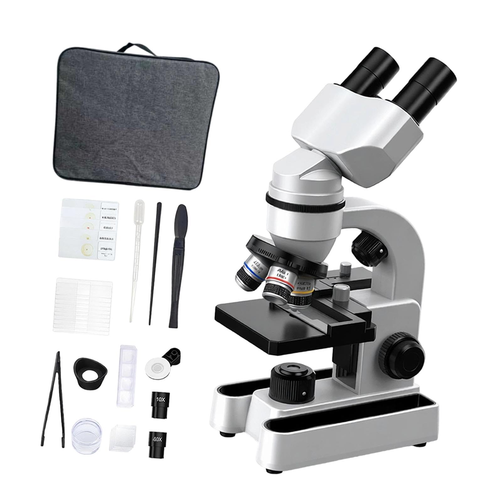 MagiDeal Set Microscopio per Bambini con 10 Vetrini: Regalo di Compleanno Ideale.