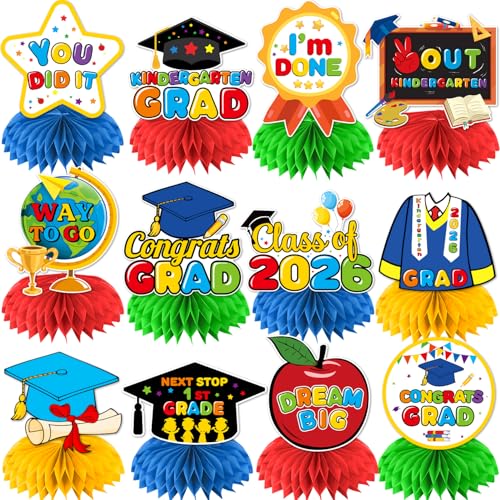 Centros de mesa de graduación de jardín de infantes para decorar el banquete infantil 2024