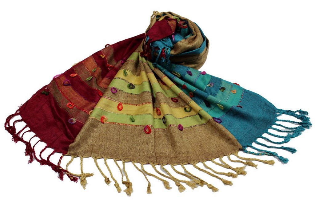 Étole viscose multicolore SHANKARA une création douce en coton