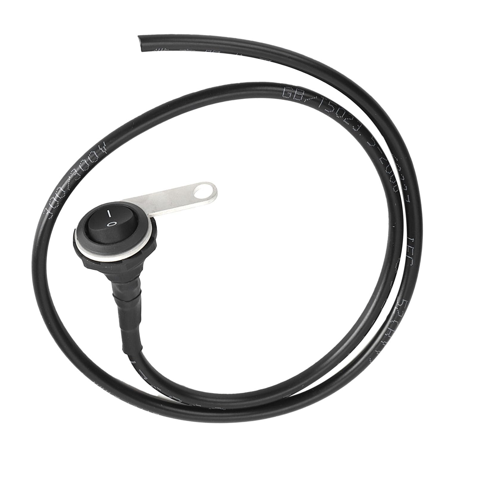 Generic Wodoodporny Włącznik Reflektorów Trwały Włącznik światła na Kierownicy do Motocykli ATV 22 Mm, ABS/stal Nierdzewna, Czarny, 1 Opakowanie