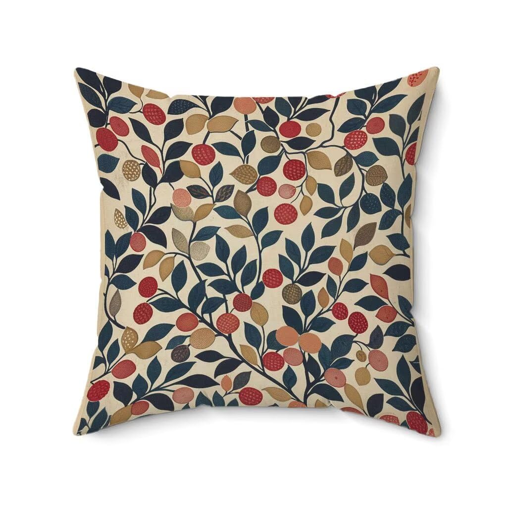 Poduszka outdoorowa 60 x 60 cm, zestaw 4 kremowych poszewek na poduszki, Hoja, wodoodporna, len, na sofę, HD, dwustronny nadruk, poduszka dekoracyjna do użytku na zewnątrz, do ogrodu, na taras