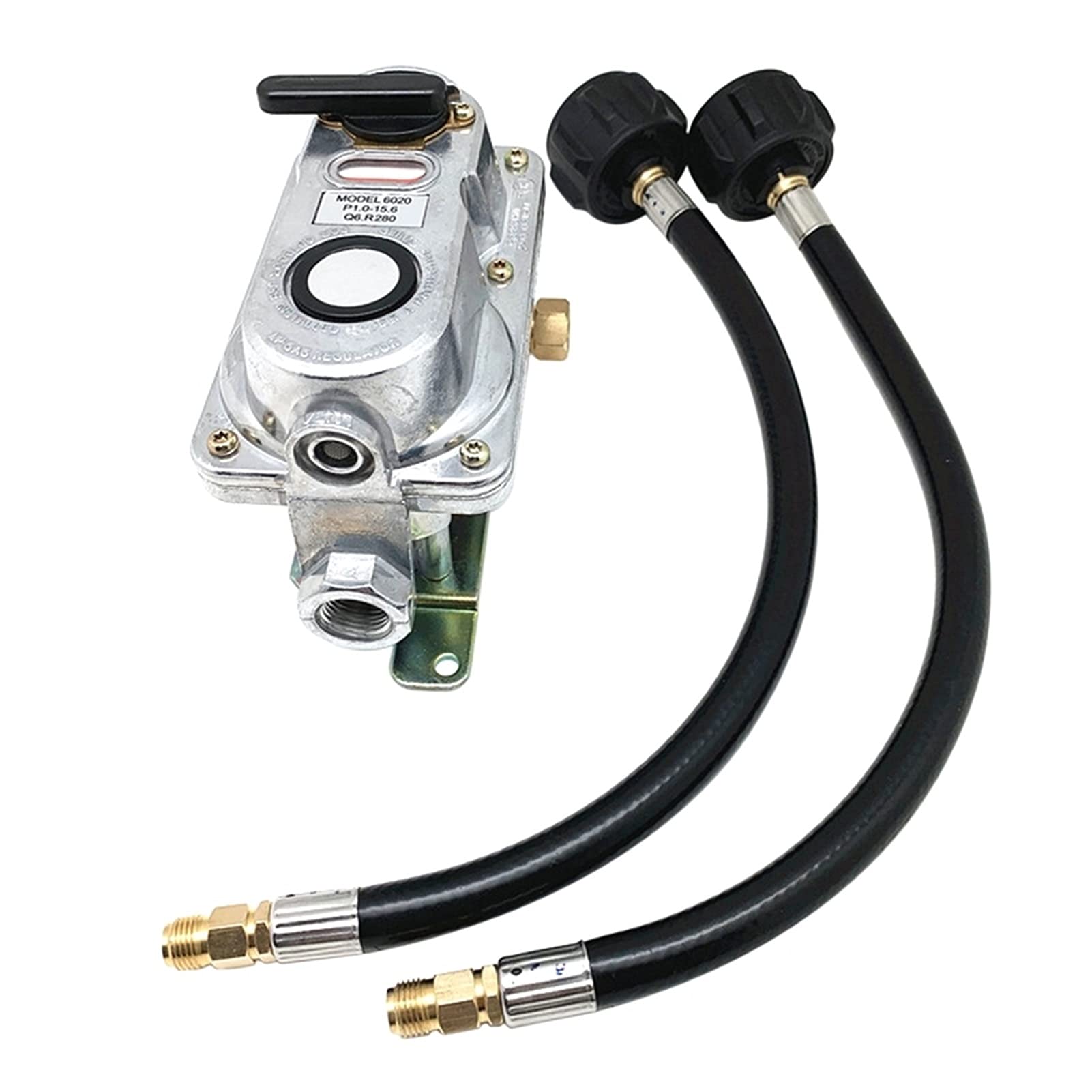 Rv Regulador de propano, cambio automático de 2 etapas Lp Regulador de gas propano de alta presión apto Compatible With Rv Camper de remolques