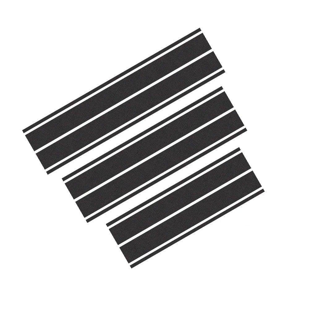 Dabhuoc Carbon Fiber For Challenger Sxt Rally Racing Style Auto Stripe Kit Vinyl Decals Hood Roof Rear Trunk Stickers(Carbon Fiber)