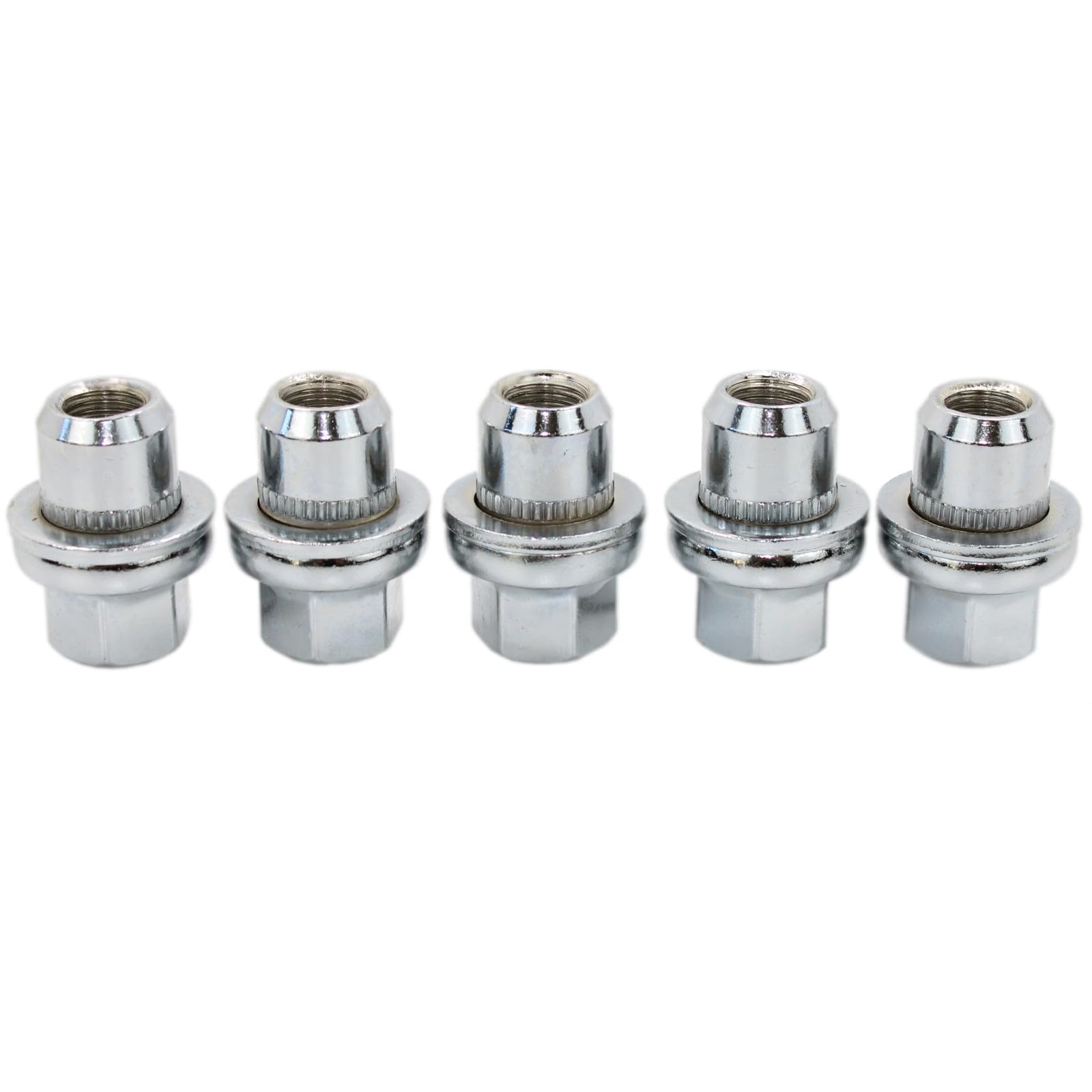 5 tuercas de aleación para llantas de Land Rover Defender L663 Discovery 3 4 5 Range Rover L322 L405 Range Rover Sport L320 L494 LR068126 RRD500510 RRD500590, cromadas, acero inoxidable
