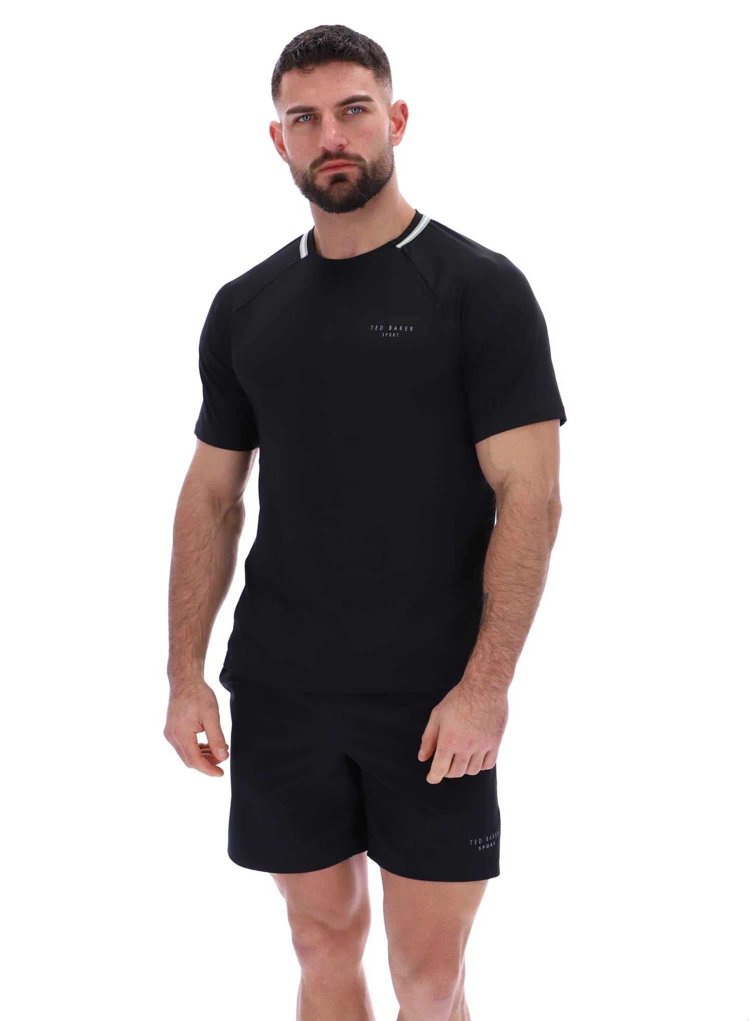 Ted Baker Sport Mens Harrison Aeroflow Training T-Shirt Black