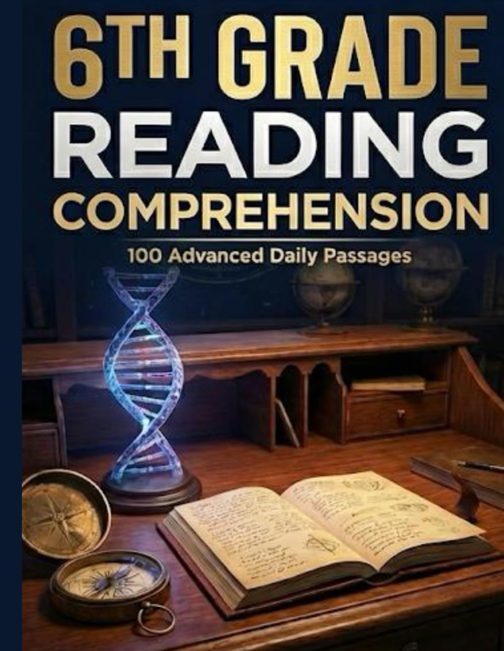 6th Grade Reading Comprehension Workbook: 100 Advanced Daily Passages with 600 Questions for Critical Thinking and Analysis